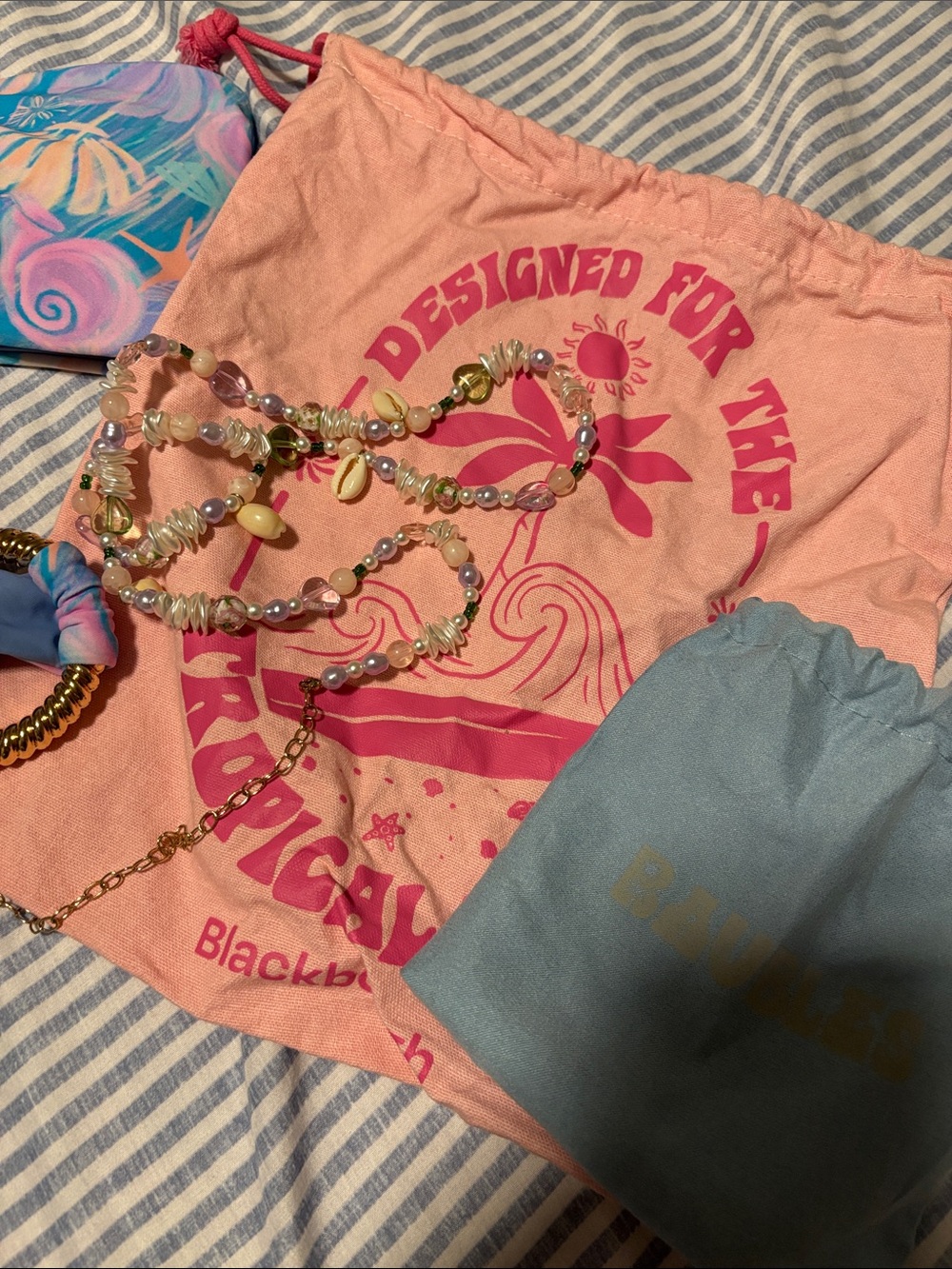 BLACKBOUGH Shell Print Bikini Set with Gold Rings wore once great condition - Picture 4 of 4